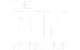 The BIM Workshop company logo - white on transparent background